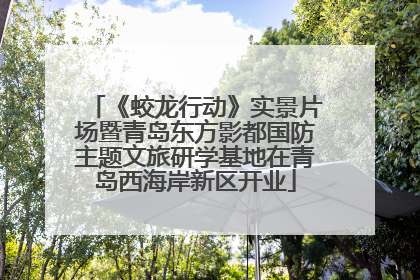 《蛟龙行动》实景片场暨青岛东方影都国防主题文旅研学基地在青岛西海岸新区开业