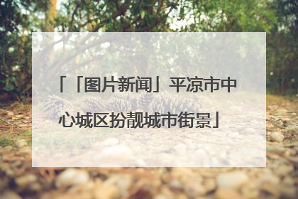 「图片新闻」平凉市中心城区扮靓城市街景