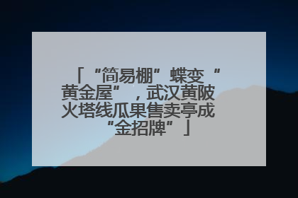 “简易棚”蝶变“黄金屋”，武汉黄陂火塔线瓜果售卖亭成“金招牌”