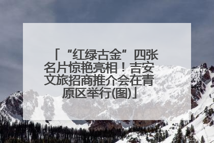 “红绿古金”四张名片惊艳亮相！吉安文旅招商推介会在青原区举行(图)