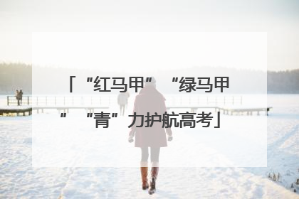 “红马甲”“绿马甲”“青”力护航高考