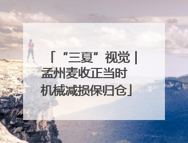 “三夏”视觉｜孟州麦收正当时 机械减损保归仓