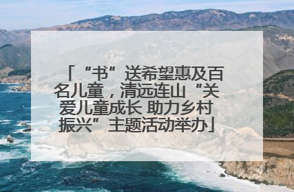 “书”送希望惠及百名儿童，清远连山“关爱儿童成长 助力乡村振兴”主题活动举办