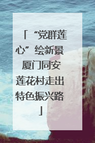 “党群莲心”绘新景 厦门同安莲花村走出特色振兴路