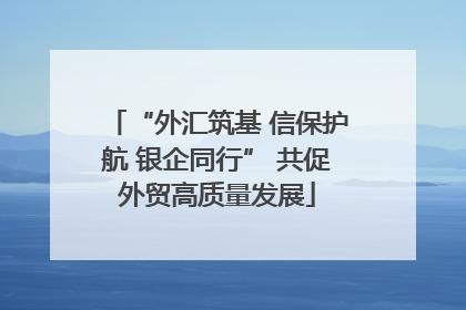 “外汇筑基 信保护航 银企同行” 共促外贸高质量发展