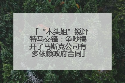 “木头姐”锐评特马交锋：争吵揭开了马斯克公司有多依赖政府合同