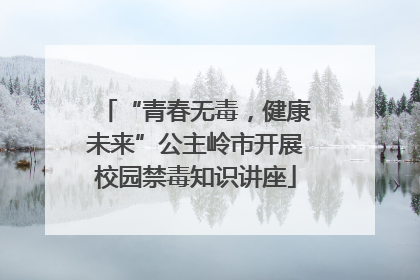 “青春无毒，健康未来”公主岭市开展校园禁毒知识讲座