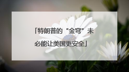 特朗普的“金穹”未必能让美国更安全