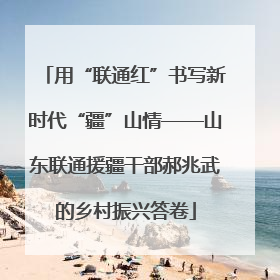 用“联通红”书写新时代“疆”山情——山东联通援疆干部郝兆武的乡村振兴答卷