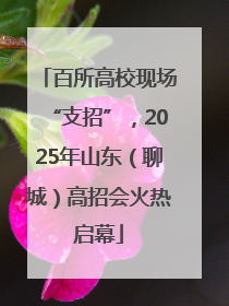百所高校现场“支招”，2025年山东（聊城）高招会火热启幕