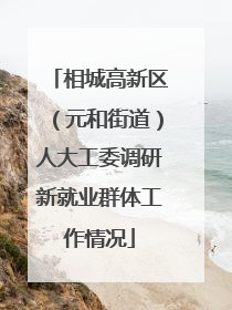 相城高新区（元和街道）人大工委调研新就业群体工作情况