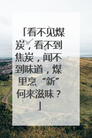 看不见煤炭，看不到焦炭，闻不到味道，煤里烹“新”何来滋味？