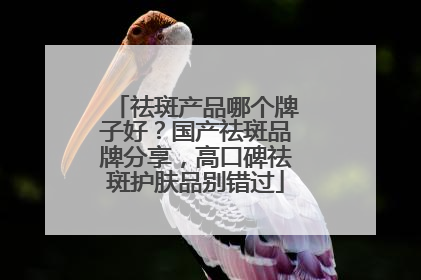 祛斑产品哪个牌子好？国产祛斑品牌分享，高口碑祛斑护肤品别错过