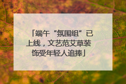 端午“氛围组”已上线，文艺范艾草装饰受年轻人追捧