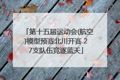 第十五届运动会(航空)模型预赛北川开赛 27支队伍竞逐蓝天