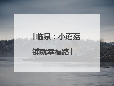 临泉：小蘑菇铺就幸福路