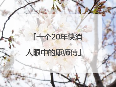 一个20年快消人眼中的康师傅