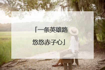 一条英雄路 悠悠赤子心