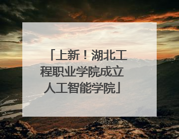 上新！湖北工程职业学院成立人工智能学院