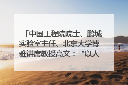 中国工程院院士、鹏城实验室主任、北京大学博雅讲席教授高文：“以人为本 智能向善” 推动文化与科技相生相促｜聚焦2025文化强国建设高峰论坛
