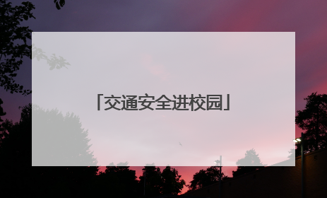 交通安全进校园