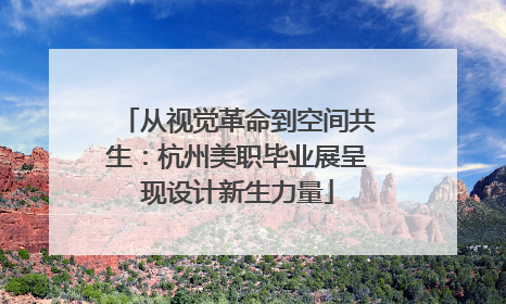 从视觉革命到空间共生：杭州美职毕业展呈现设计新生力量