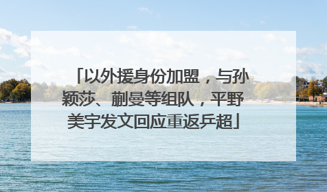 以外援身份加盟，与孙颖莎、蒯曼等组队，平野美宇发文回应重返乒超