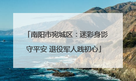 南阳市宛城区：迷彩身影守平安 退役军人践初心