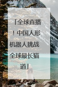 全球直播！中国人形机器人挑战全球最长猫道