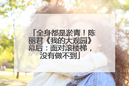 全身都是淤青！陈丽君《我的大观园》幕后：面对滚楼梯，没有做不到