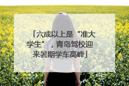 六成以上是“准大学生”，青岛驾校迎来暑期学车高峰
