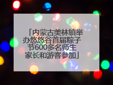 内蒙古美林镇举办悠悠谷首届粽子节600多名师生家长和游客参加