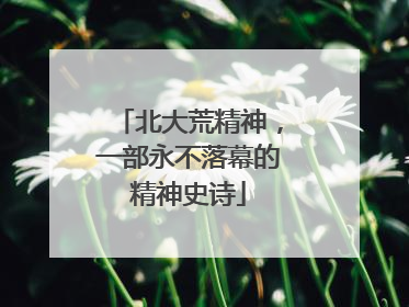 北大荒精神，一部永不落幕的精神史诗