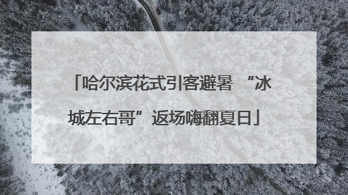 哈尔滨花式引客避暑 “冰城左右哥”返场嗨翻夏日