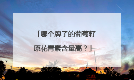 哪个牌子的葡萄籽原花青素含量高？