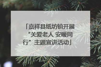 嘉祥县纸坊镇开展“关爱老人 安暖同行”主题宣讲活动