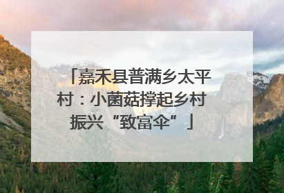 嘉禾县普满乡太平村：小菌菇撑起乡村振兴“致富伞”