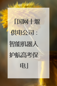 国网十堰供电公司：智能机器人护航高考保电