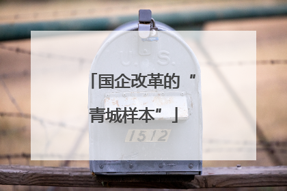 国企改革的“青城样本”
