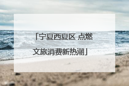 宁夏西夏区 点燃文旅消费新热潮