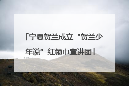 宁夏贺兰成立“贺兰少年说”红领巾宣讲团