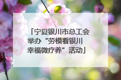 宁夏银川市总工会举办“劳模看银川 幸福微疗养”活动