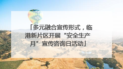 多元融合宣传形式，临港新片区开展“安全生产月”宣传咨询日活动
