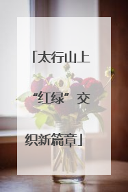 太行山上“红绿”交织新篇章