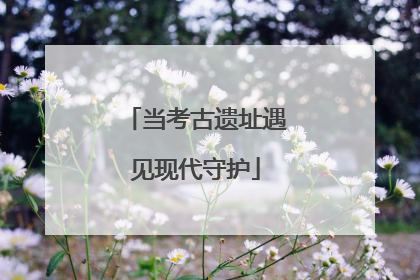 当考古遗址遇见现代守护