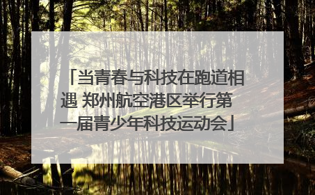 当青春与科技在跑道相遇 郑州航空港区举行第一届青少年科技运动会