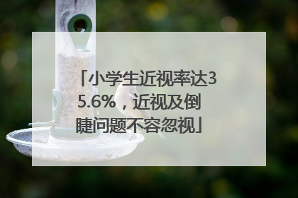 小学生近视率达35.6%，近视及倒睫问题不容忽视