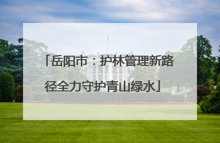 岳阳市：护林管理新路径全力守护青山绿水