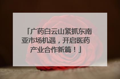 广药白云山紧抓东南亚市场机遇，开启医药产业合作新篇！