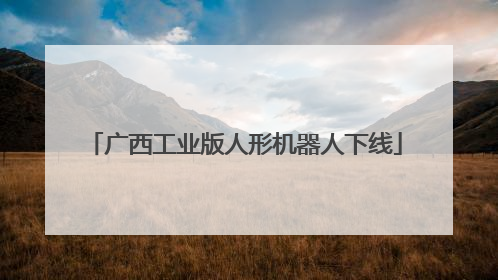 广西工业版人形机器人下线